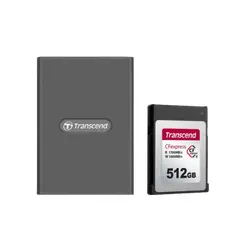 6 - Кардридер Transcend TS-RDE2, USB Type-C, USB Type-A, Серый