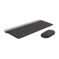 6 - Клавиатура и мышь Logitech MK470, Беспроводное, Графитовый