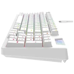 2 - Клавиатура Havit KB885L, Проводное, Белый