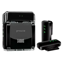 4 - Портативный записывающий микрофон Proove Live, Беспроводной, Черный