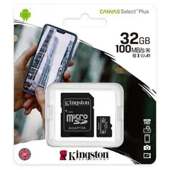 2 - Карта памяти Kingston Canvas Select+, 32Гб (SDCS2/32GB)