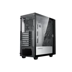 6 - Компьютерный корпус Gamemax Aero, Midi-Tower, Без блока питания, Чёрный