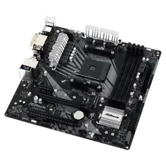 4 - Материнская плата ASRock B450M PRO4-F, AM4, AMD B450, Micro-ATX