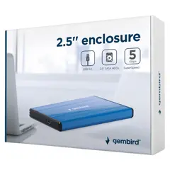 3 - Внешний корпус Gembird EE2-U3S-3-DB, Deep Blue (EE2-U3S-3-DB)