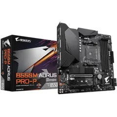 2 - Материнская плата Gigabyte B550M AORUS PRO-P, AM4, AMD B550, Micro-ATX