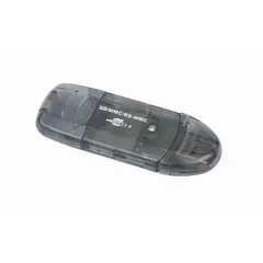 5 - Кардридер Gembird FD2-SD-1, USB Type-A, Прозрачный
