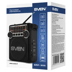 5 - Портативное радио SVEN SRP-355, Чёрный