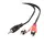 CCA-458-5M 3.5mm stereo plug to 2 phono plugs 5 meter cable, Cablexpert 14654