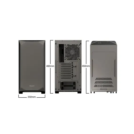 8 - Case ATX be quiet! Pure Base 500, w/o PSU, 2x140mm, Insulation mats,...