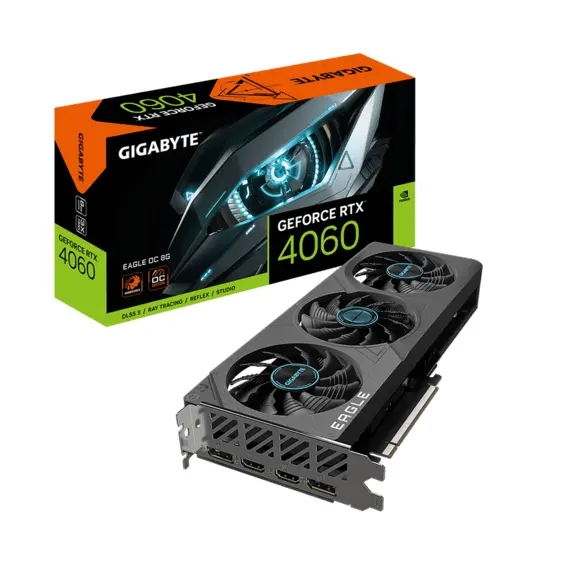 2 - VGA Gigabyte RTX4060 8GB GDDR6X Eagle OC (GV-N4060EAGLE OC-8GD)