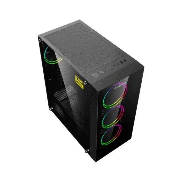 16 - Case ATX GAMEMAX Darco XD, w/o PSU, 0.5mm, 4x120mm ARGB fans....