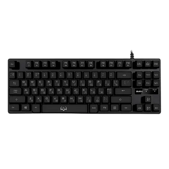 5 - Gaming Keyboard SVEN KB-G7400, TKL, Fn keys, Backlight, WinLock,...