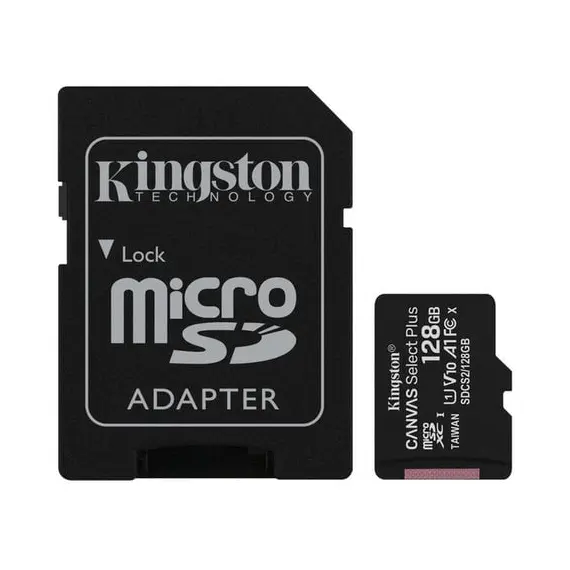 6 - .128GB MicroSD (Class 10) UHS-I (U1) +SD adapter, Kingston Canvas...