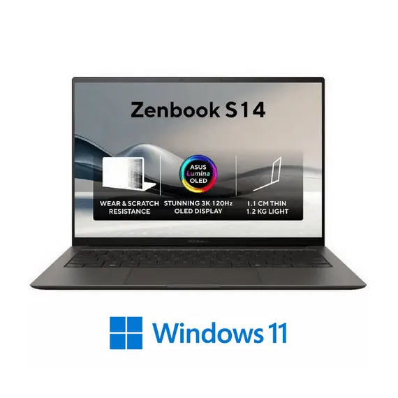 11 - NB ASUS 14.0" Zenbook S 14 OLED UX5406SA Gray (Core Ultra 7 258V 32Gb...