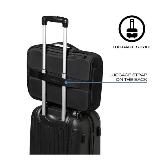 19 - 15.6" Bobby Bizz anti-theft backpack & briefcase, Black, P705.571
