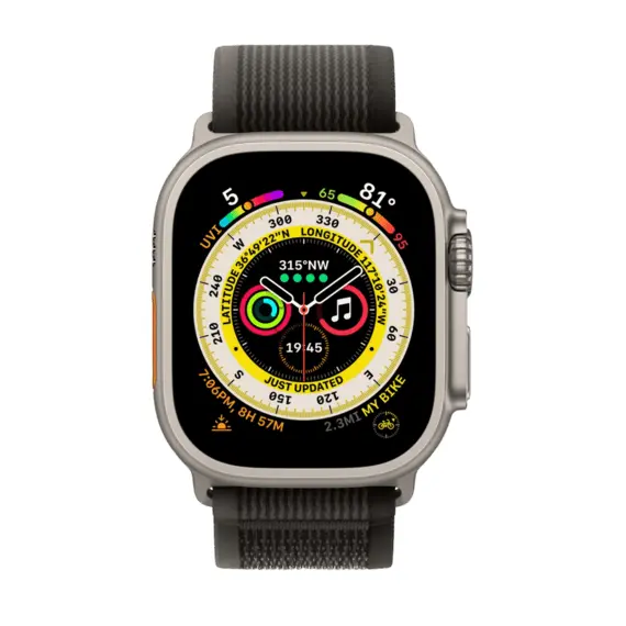 5 - Apple Watch Ultra GPS + Cellular, 49mm Titanium Case with Black/Gray...