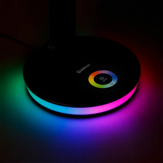 3 - Lampa Led Platinet PDL400RGB Desk Lamp RGB 12W with Charging Port...