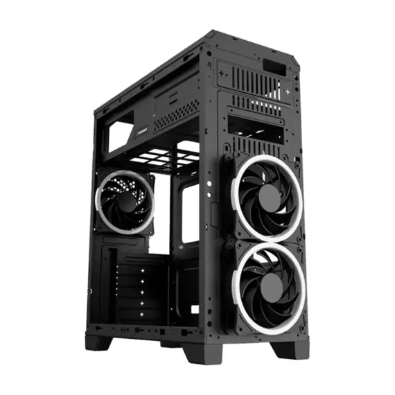 14 - Case ATX GAMEMAX G563, w/o PSU, 0.5mm, 3x120mm FRGB, Front&Side...