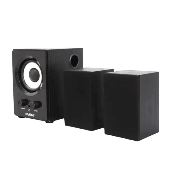 2 - Speakers SVEN "MS- 80" Black, 7w / 5w + 2x1w / 2.1