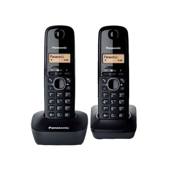 2 - Dect Panasonic KX-TG1612UAH, Grey, AOH, Caller ID, TG1611+ optional...