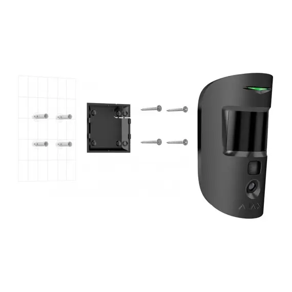 13 - Ajax Wireless Security Motion Detector with Photo "MotionCam", Black