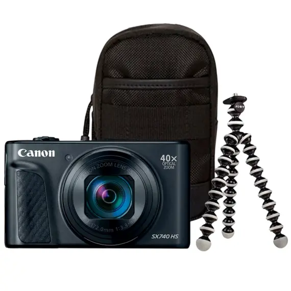 6 - DC Canon PS SX740 HS Black, Lite Edition, Travel Kit