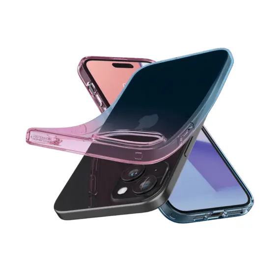 9 - Spigen iPhone 15, Liquid Crystal, Gradiation Pink