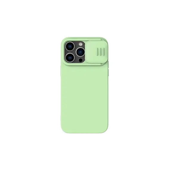 3 - Nillkin Apple iPhone 14 Pro, CamShield Silky Silicone Case, Mint Green