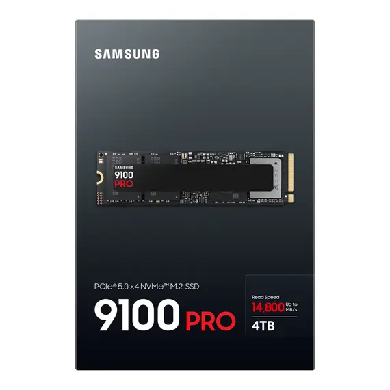 .M.2 NVMe SSD 4.0TB Samsung 9100 PRO "MZ-VAP4T0BW" [PCIe 5.0 x4,...
