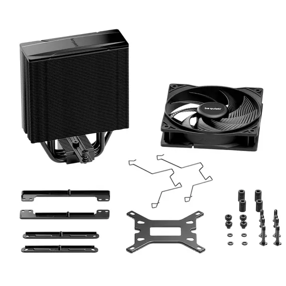 2 - AC be quiet! "Pure Rock 3 Black" (12.4-31.2dBA, 2000RPM, 59.6 CFM,...