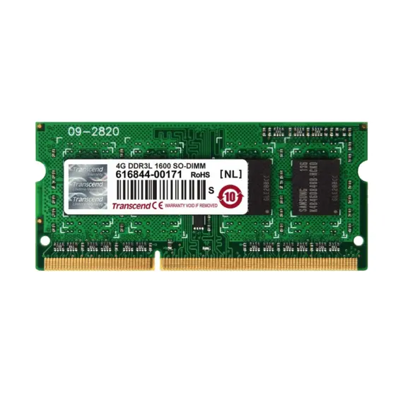 4GB DDR3 1600MHz SODIMM 204pin Transcend PC12800, CL11, 1.35V 15113