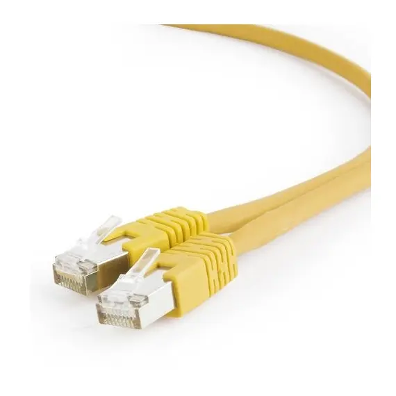 5 - Patch Cord Cat.6U 1m, Yellow, PP6U-1M/Y, Cablexpert, Stranded...