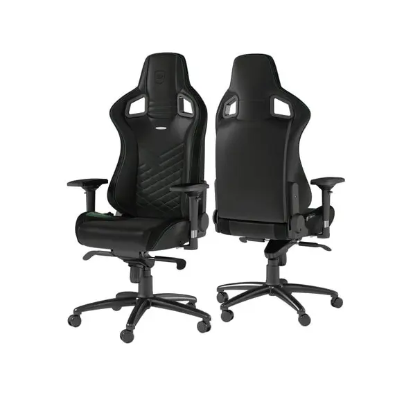 5 - Gaming Chair Noble Epic NBL-PU-GRN-002 Black/Green, User max load up...