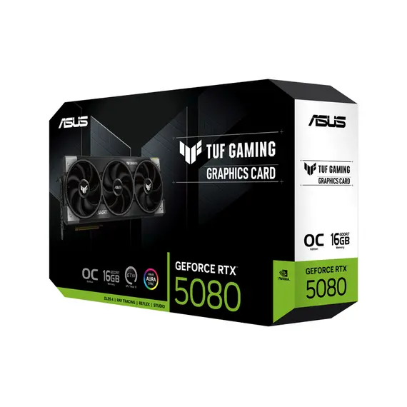 3 - VGA ASUS RTX5080 16GB GDDR7 TUF Gaming (TUF-RTX5080-O16G-GAMING)