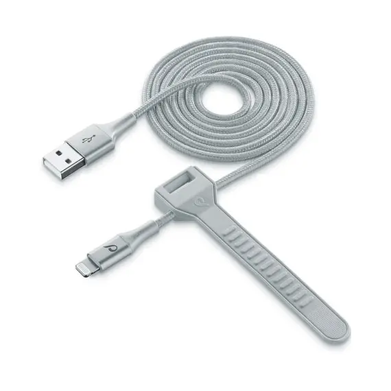 4 - Lightning Cable Cellular, Strip MFI, 1M, Silver