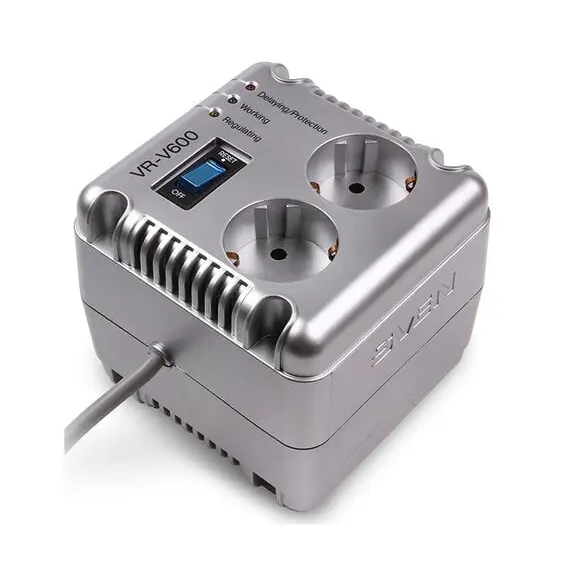 11 - Stabilizer Voltage SVEN VR-V 600 max.200W, Output sockets: 2 × CEE 7/4