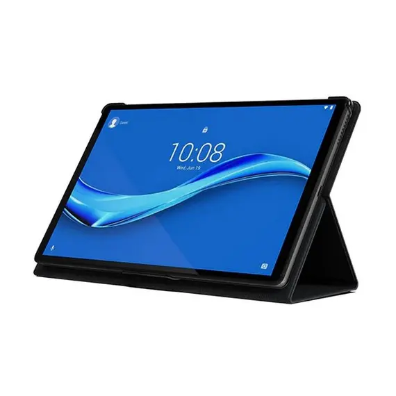 2 - Tablet Case Book PU Leather for Lenovo Tab M10 FHD Plus TB-X606X, Black
