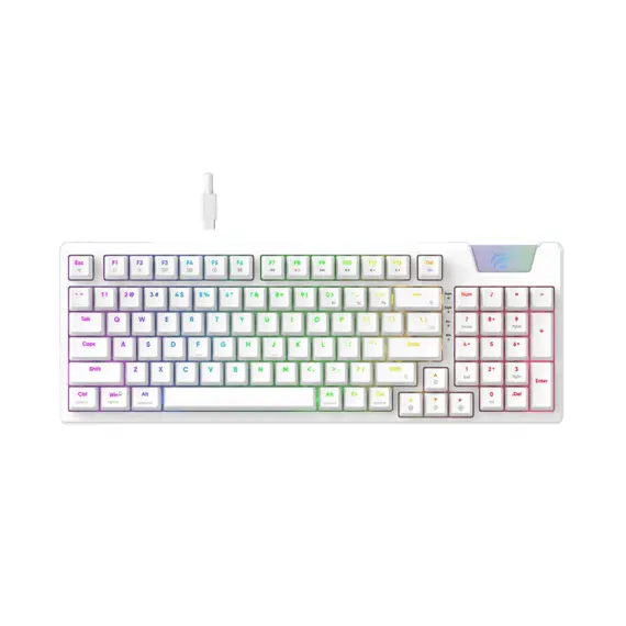 Gaming Keyboard Havit KB885L, Mechanical, Red SW, Hot-Swappable, RGB, 95...