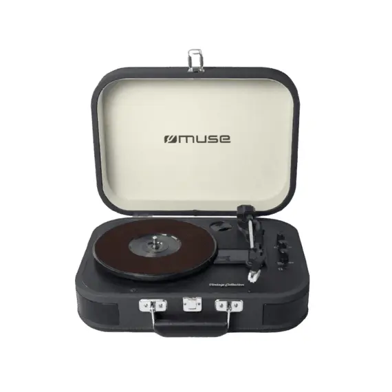 6 - Vinyl Turntable MUSE MT-201 GLD, Black