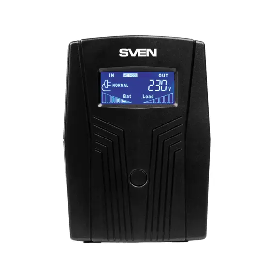 8 - UPS SVEN Pro 650, 650VA/390W, Line Interactive, AVR, LCD, USB,...