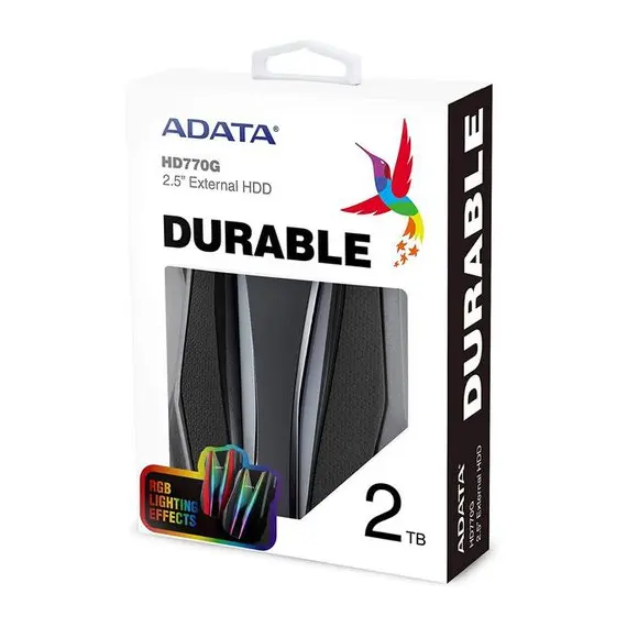 7 - 2.0TB (USB3.2) 2.5" ADATA HD770G RGB IP68 Rugged,...
