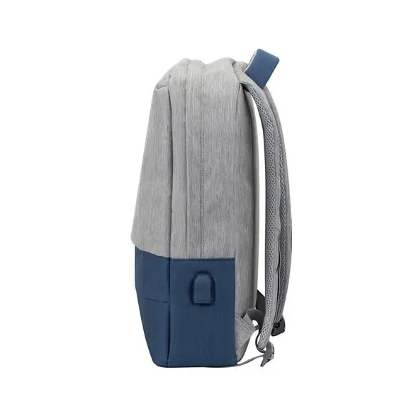 11 - Backpack Rivacase 7562, for Laptop 15,6" & City bags, Gray/Dark Blue