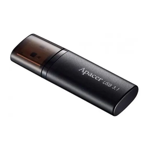 7 - 64GB USB3.1 Flash Drive Apacer "AH25B", Black, Matte Metal, Classic...
