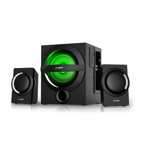 2 - Speakers F&D A140X Black, Bluetooth, USB reader, LED, Remote control,...