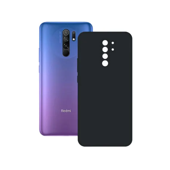 2 - Xcover husa p/u Xiaomi Redmi 9, Soft Touch (Microfiber), Black