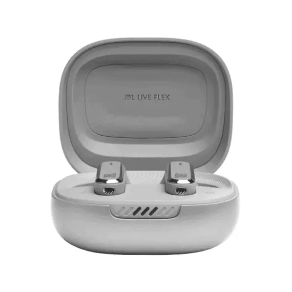 2 - True Wireless JBL LIVE Flex Silver TWS True Adaptive Noise Cancelling