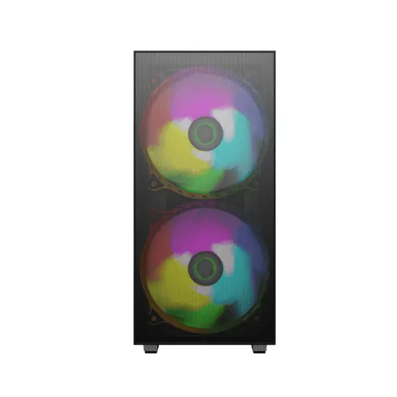 4 - Case ATX GAMEMAX Aero, w/o PSU, 0.5mm, 2x200mm & 1x120mm ARGB fans,...