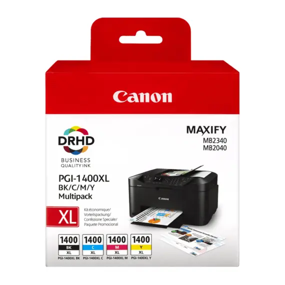 5 - Ink Cartridge Canon PGI-1400XL, BK/C/M/Y Multipack