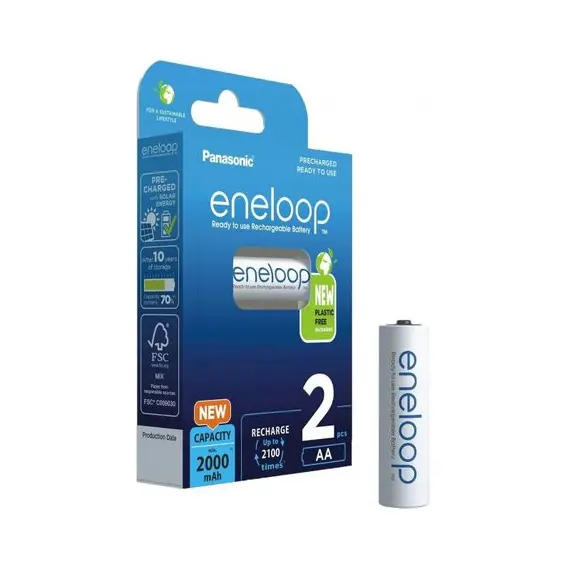 5 - AA Eneloop 2000mAh, Blister*2, Panasonic, BK-3MCDE/2BE