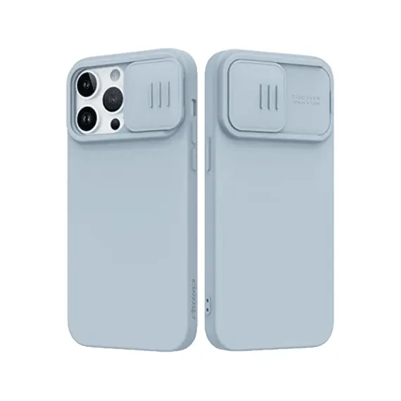2 - Nillkin Apple iPhone 14 Pro Max, CamShield Silky Silicone Case, Star...